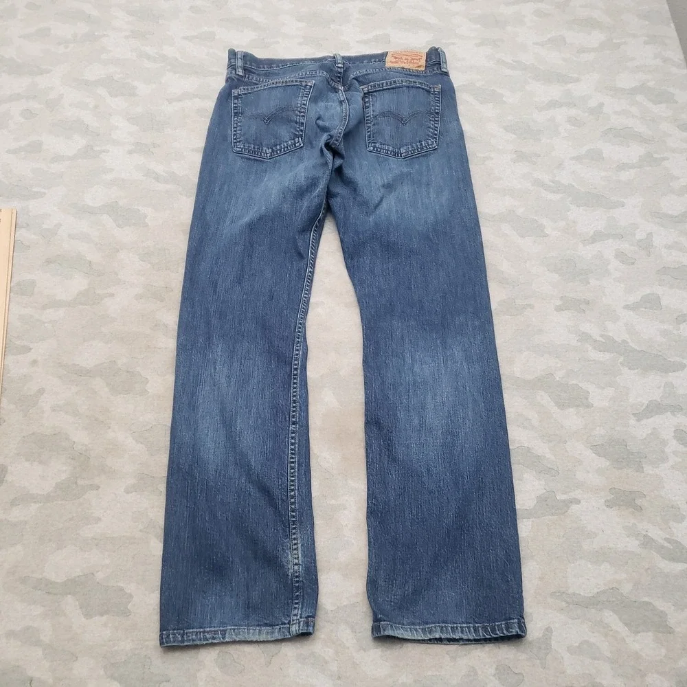 Levi's 514 Jeans Mens 34x32 Blue Straight Leg Denim Medium Wash Stretch